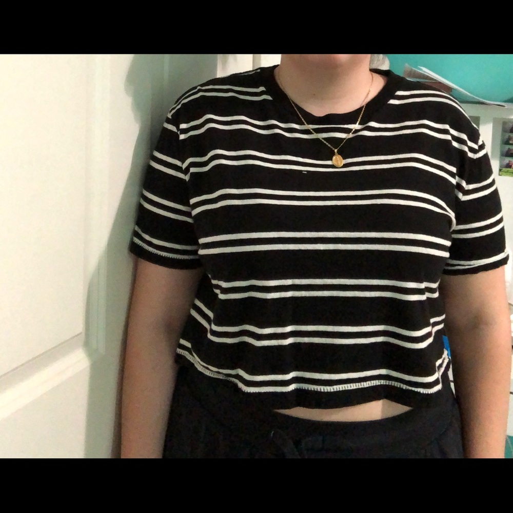 Striped crop top